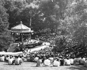 Bandstand built in 1914, photo from 1950's