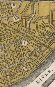 Map of Bucktown Area from Williams Directory 1855